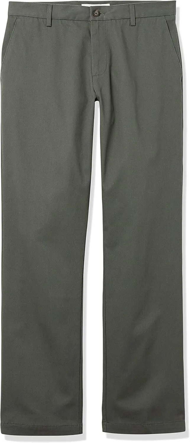 Amazon Essentials Men's Classic-Fit Wrinkle-Resistant Flat-Front Chino Pant (Available in Big & Tall)