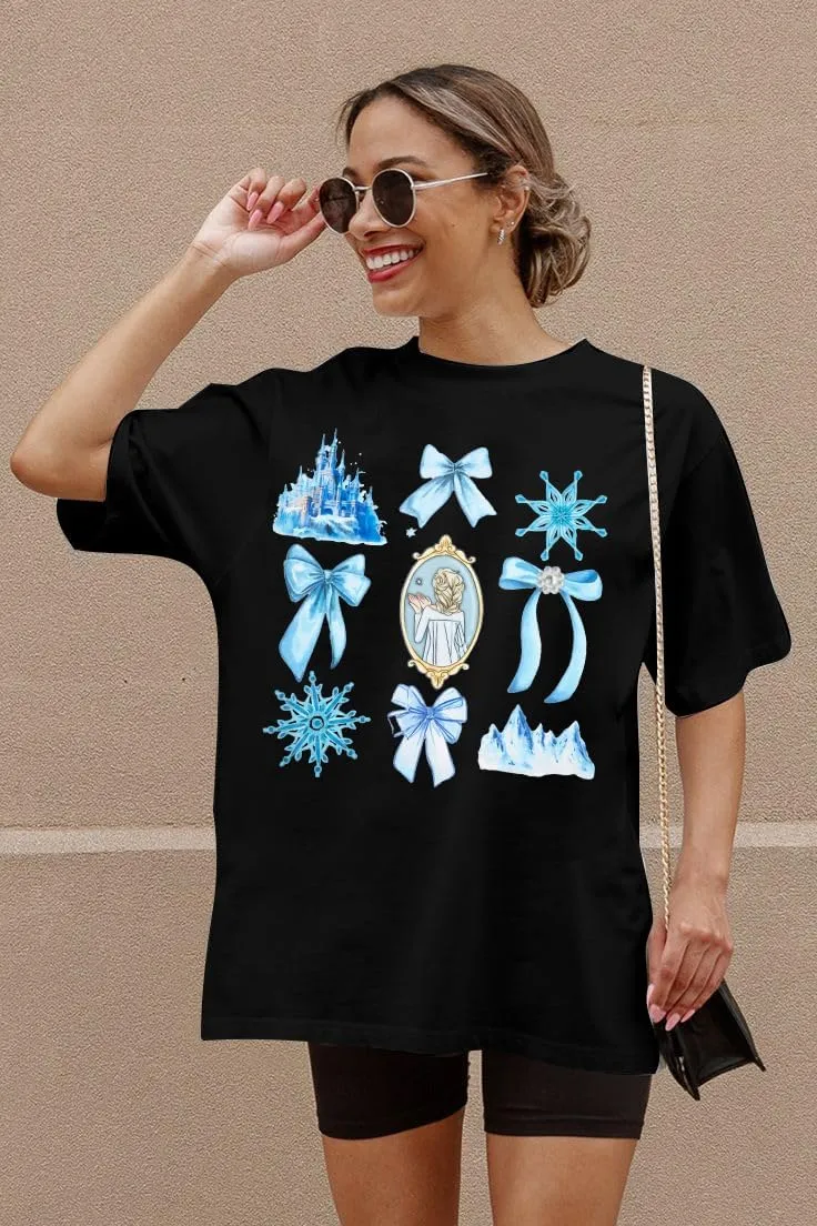 ASTANFY Oversized Women Princess Shirts: Magic Kingdom Graphic Tee Summer Vacation Outfits