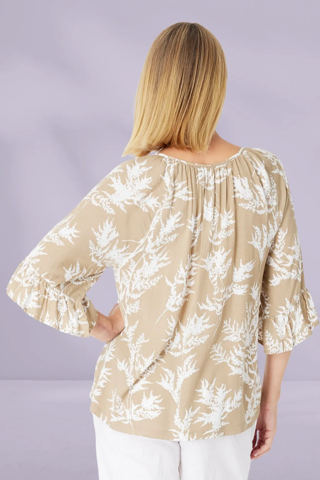 Cordelia St Lucy Cool Top Beige White