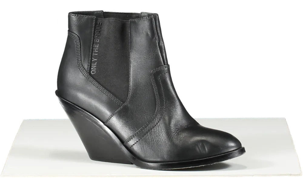 Diesel Black D-flamingo Cb - Cuban Heel Chelsea Boots UK 5 EU 38 👠