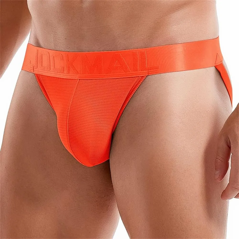 JOCKMAIL Mens Jockstrap Underwear Jock Straps Male Athletic Supporters for Men