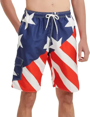 Mens Swim Trunks Swim Shorts Swimwear Swimsuit Beach Shorts Bathing Suits Quick Dry Waterproof