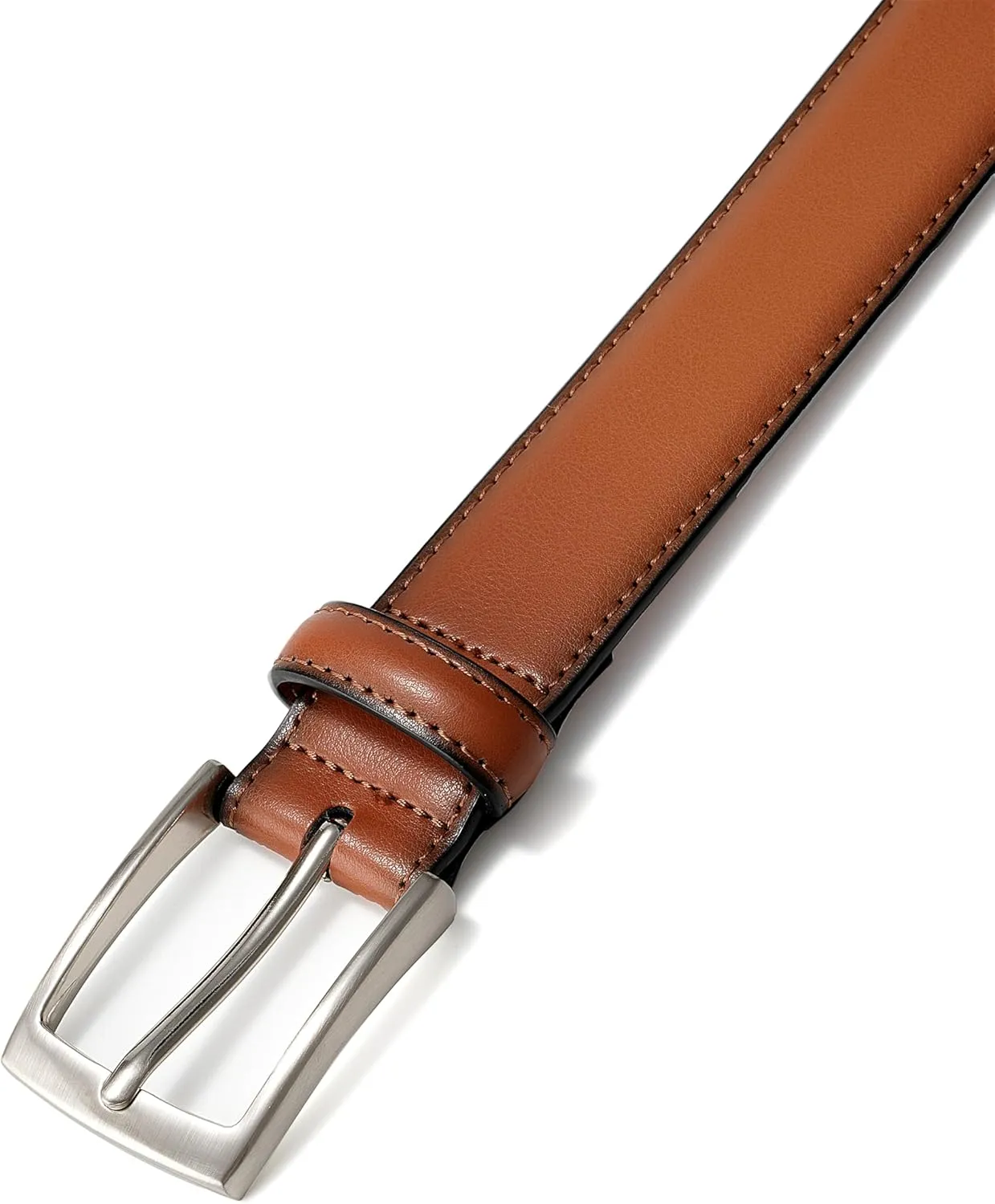 MILORDE Men's Genuine Leather Dress Belt, Handmade, 100% Cow Leather, Fashion & Classic Designs for Work Business and Casual
