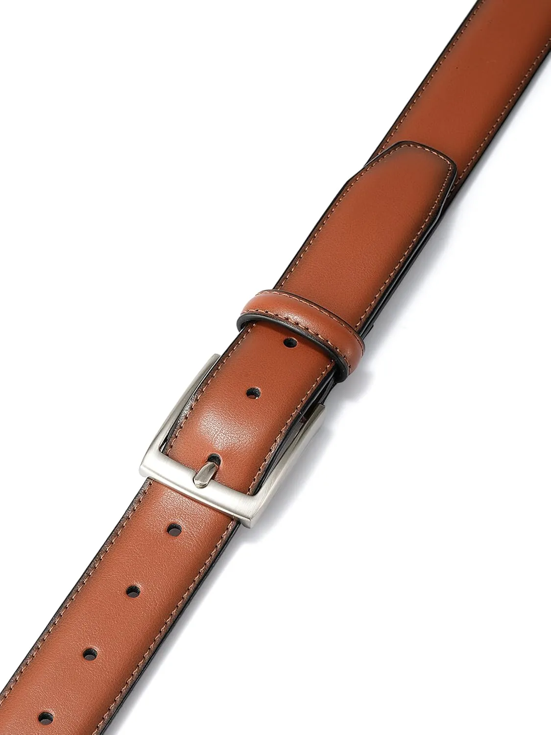 MILORDE Men's Genuine Leather Dress Belt, Handmade, 100% Cow Leather, Fashion & Classic Designs for Work Business and Casual