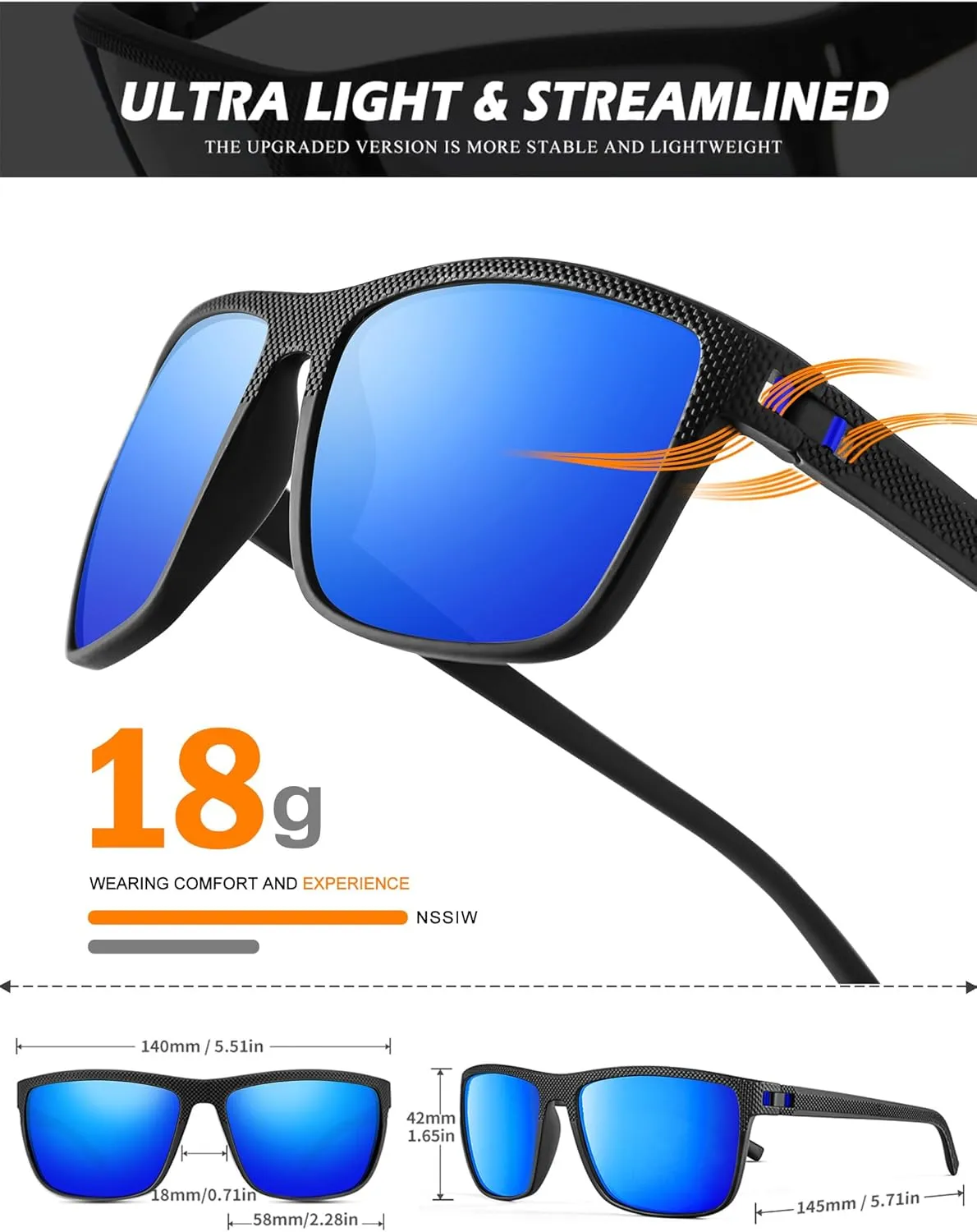 NSSIW Mens-Sunglasses Polarized Sunglasses Men : Classic Sun Glasses with UV Protection for Driving Fishing Golf 4 Packs