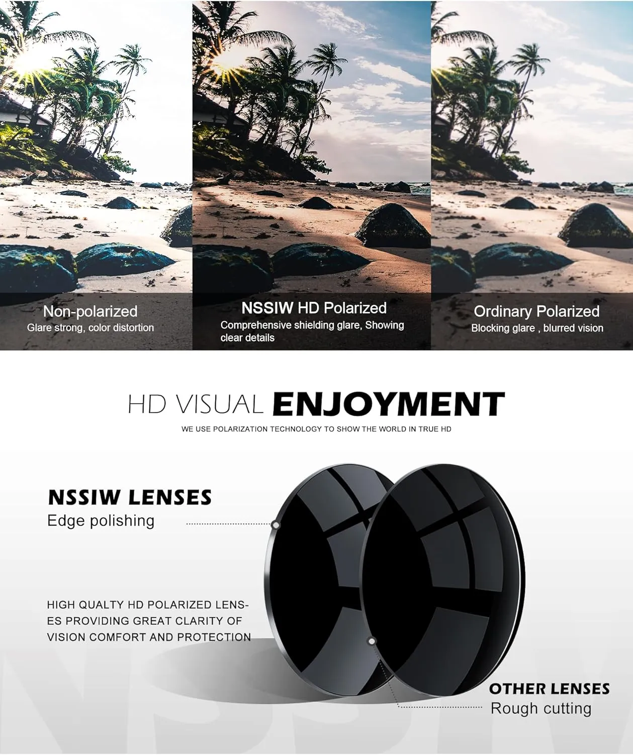 NSSIW Mens-Sunglasses Polarized Sunglasses Men : Classic Sun Glasses with UV Protection for Driving Fishing Golf 4 Packs