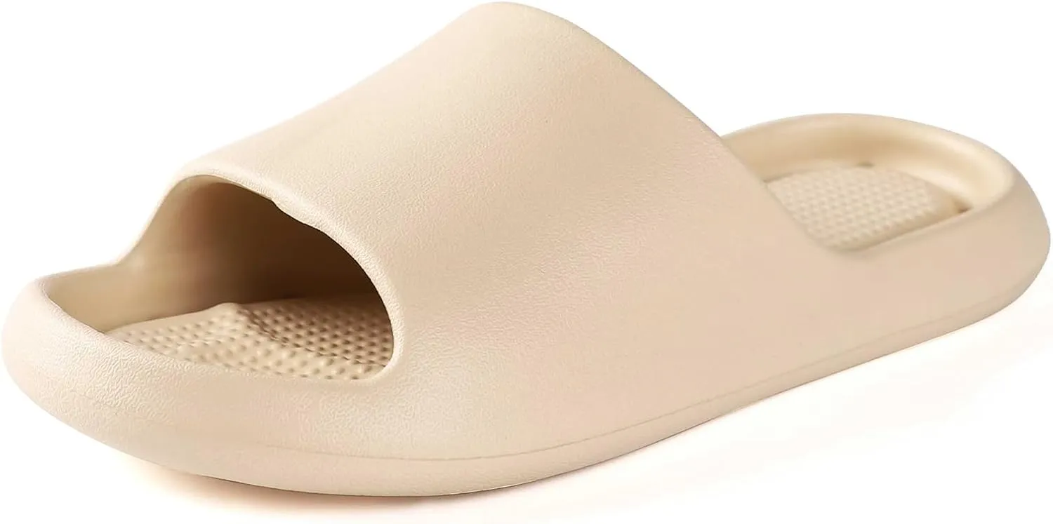 Shower Shoes for Women and Men Massage Slide Sandals Soft Cushioned Anti-Slip Pool Slides Comfort Quick Drying with Drain Holes Bathroom Slippers