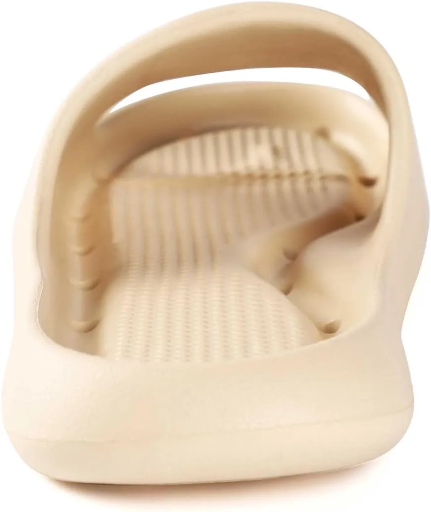 Shower Shoes for Women and Men Massage Slide Sandals Soft Cushioned Anti-Slip Pool Slides Comfort Quick Drying with Drain Holes Bathroom Slippers
