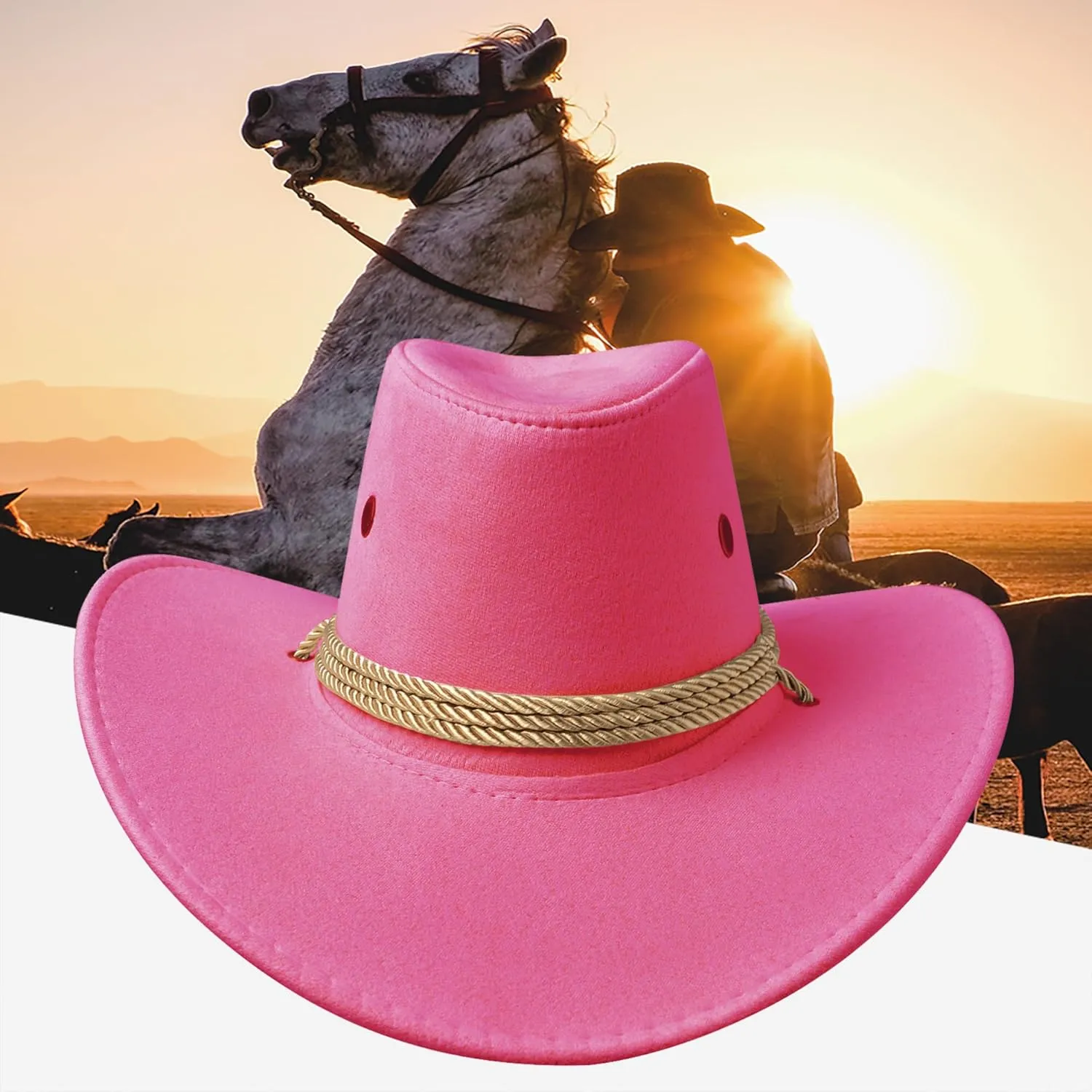 thuizen Classic Rolled Western Cowboy Hat